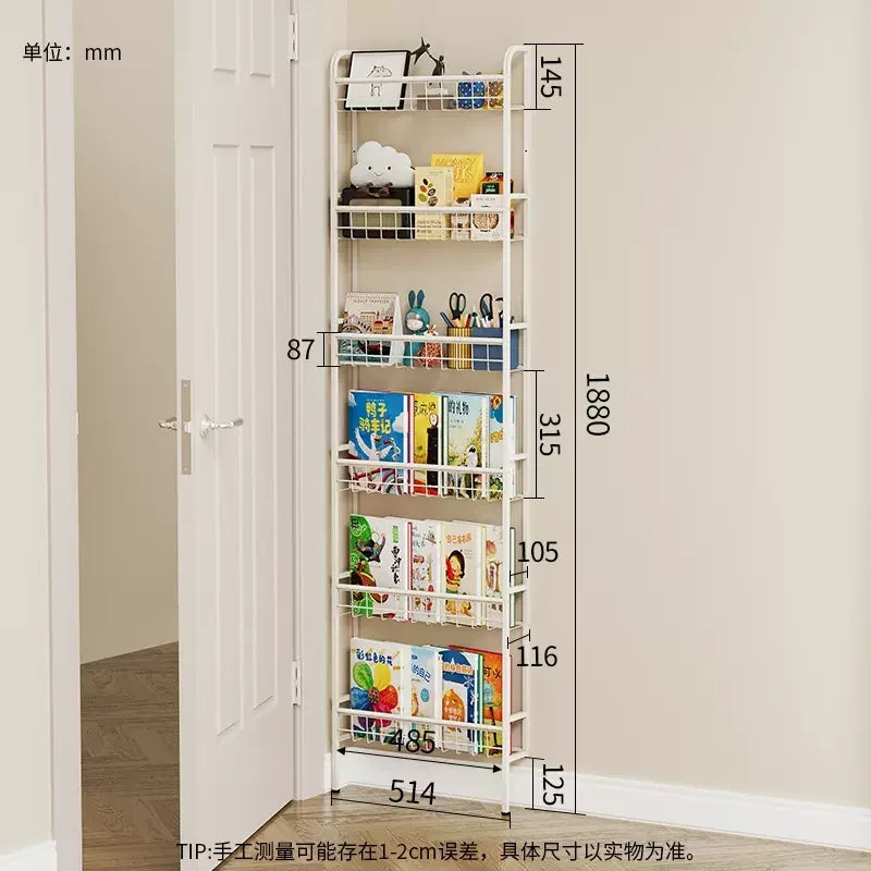 Space-Saving Wall Hanging Bookshelves Slim Floating Shelves Ideal for Desk Organizer or Wall Gaps Efficient Storage  Wall Shelf