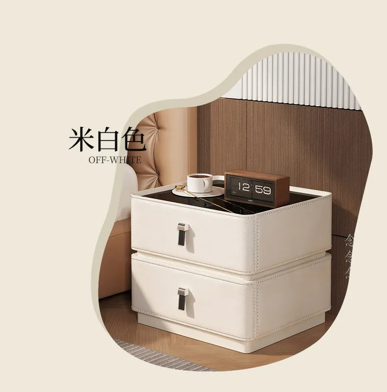 Drawers Mid Century Modern Bedside Table Bedroom Cabinets Low Organizer Space Saving Bedside Table Small Muebles Home Furniture