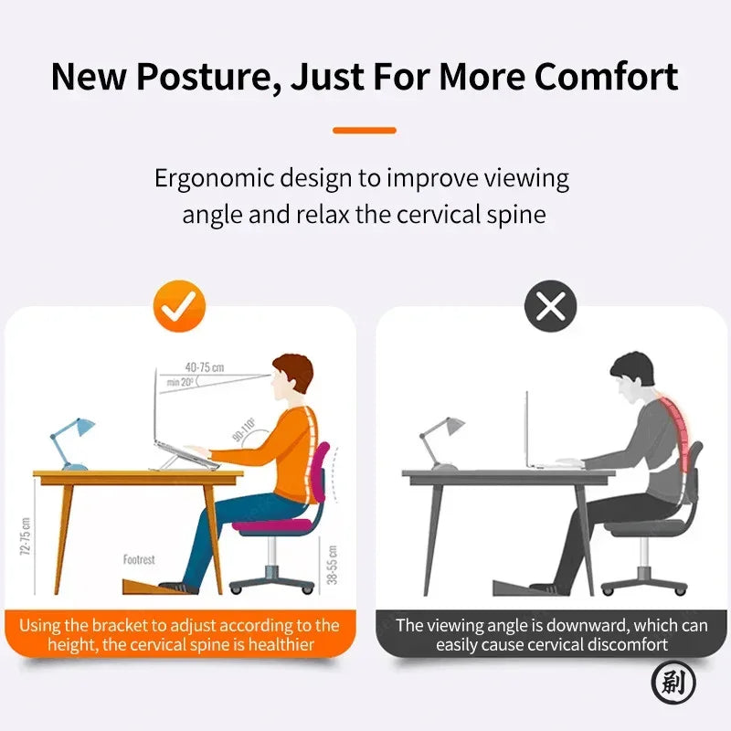 Portable foldable computer monitor stand, adjustable laptop stand, suitable for small-sized tablet dock accessories