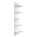 5 Tier Wall-Mounted Bookshelf Floating Shelves Wood Shelf Decor for Bathroom Storage Rack Thick Wall Kitchen Bookshelf Organizer