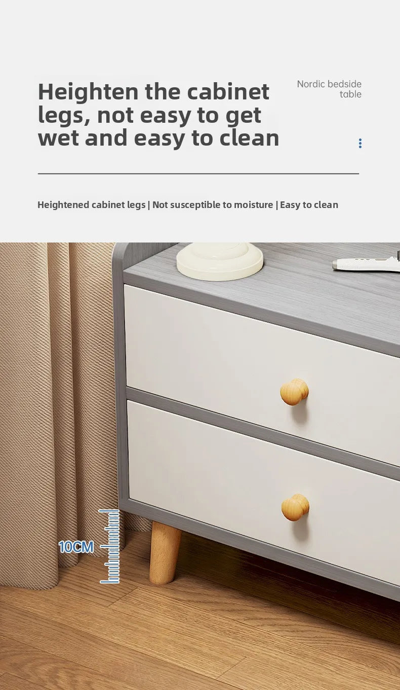 Minimalist Household Goods Bedside Table Wide Small Chest Cabinet Multi-layer Locker With Drawers Small Cabinet