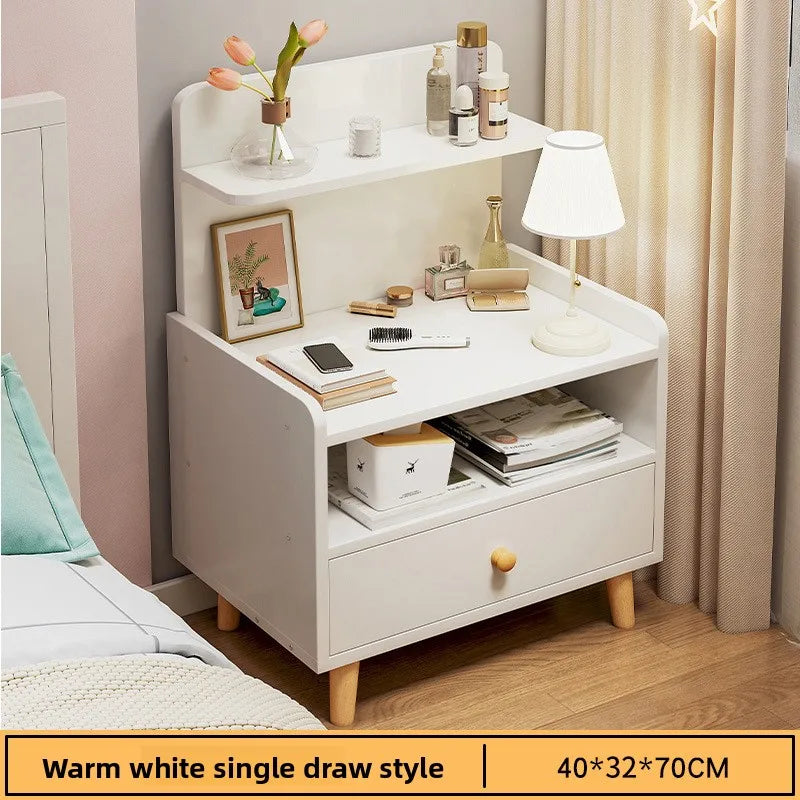 Minimalist Household Goods Bedside Table Wide Small Chest Cabinet Multi-layer Locker With Drawers Small Cabinet