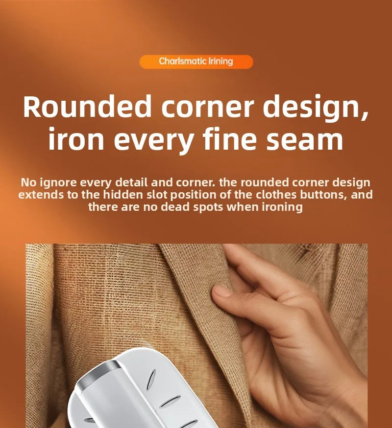 Handheld Steamer Iron USB Portable Mini for Clothes Fast Heating Travel Garment Fabric Press Machine with Handle Home Use