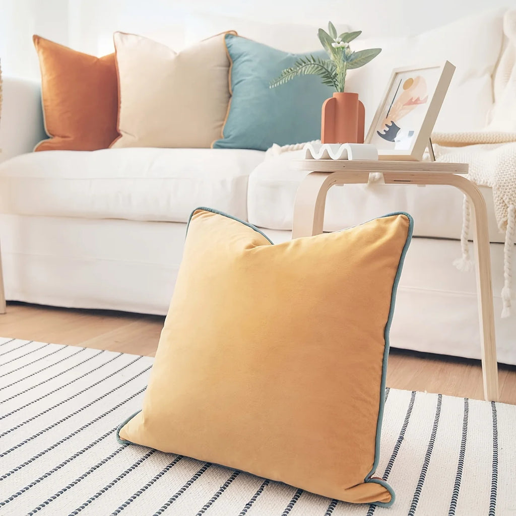 45x45cm Decorative Throw Pillow Cover Cushion Cases Soft Velvet Modern Double Sided Designs For Home Decor Modern Minimalism