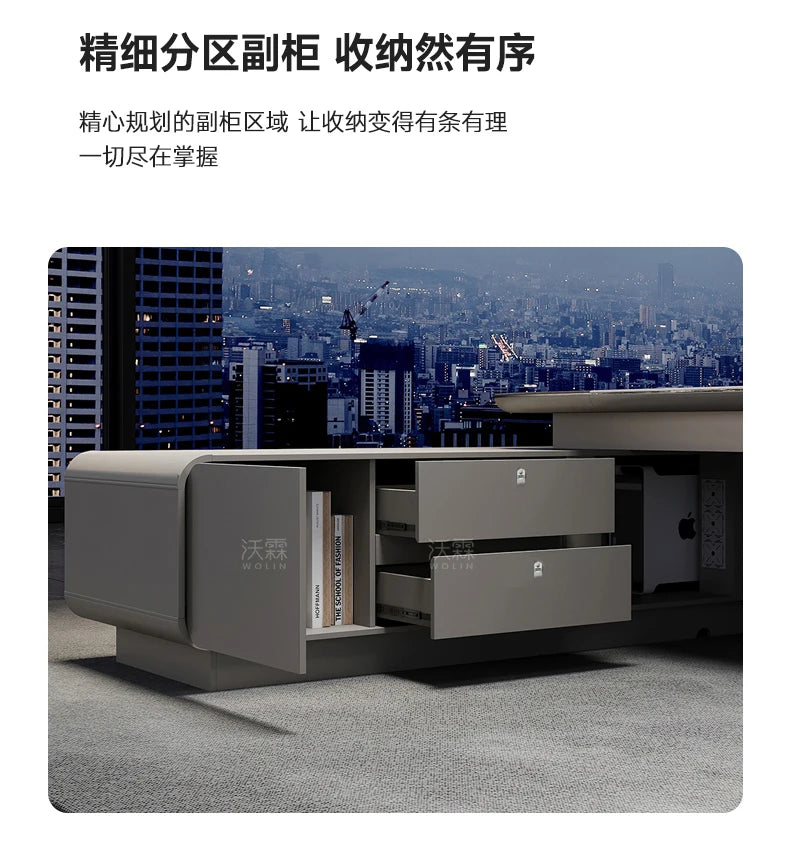 Standing Gaming Office Desk Aesthetic Minimalist Multifunctional Office Desk Nordic Storage Mesa Ordenador Office Furniture