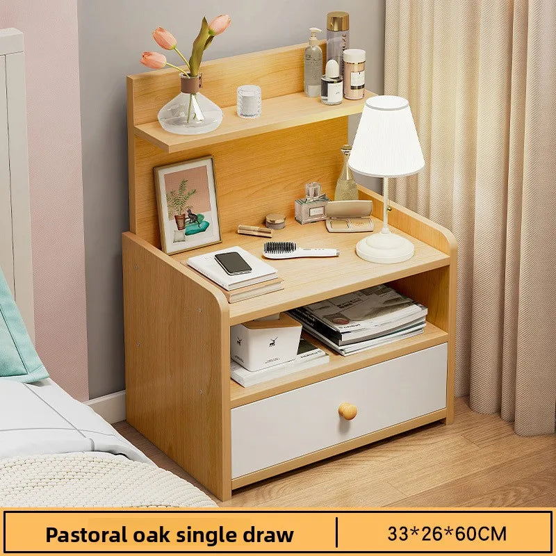 Minimalist Household Goods Bedside Table Wide Small Chest Cabinet Multi-layer Locker With Drawers Small Cabinet