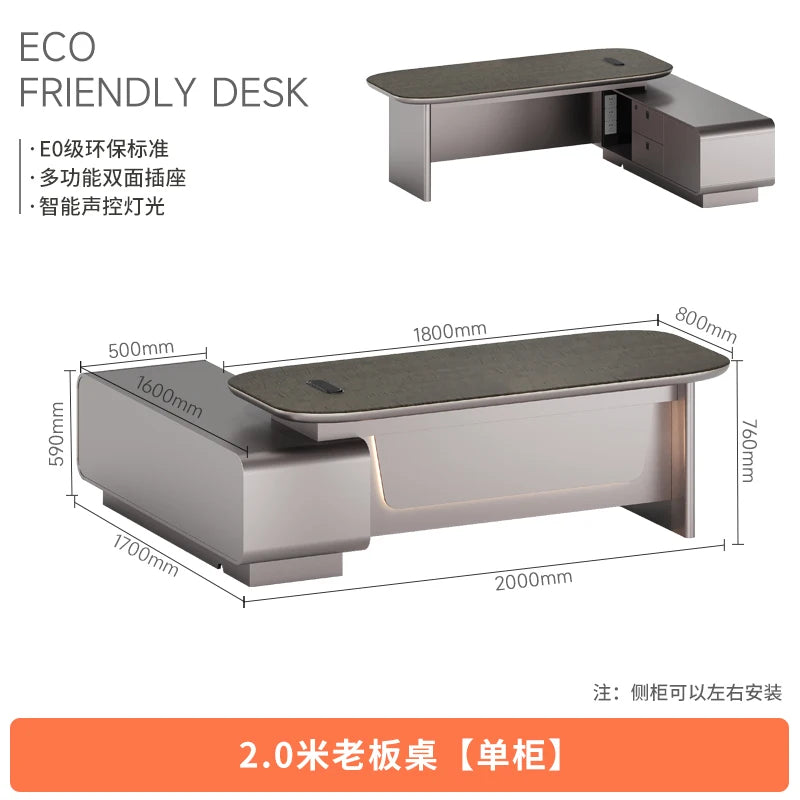 Standing Gaming Office Desk Aesthetic Minimalist Multifunctional Office Desk Nordic Storage Mesa Ordenador Office Furniture
