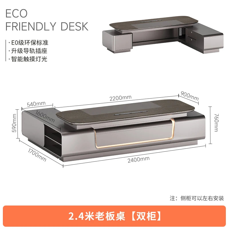 Standing Gaming Office Desk Aesthetic Minimalist Multifunctional Office Desk Nordic Storage Mesa Ordenador Office Furniture