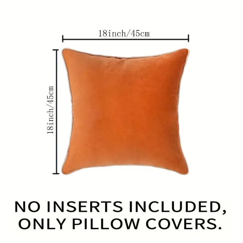 45x45cm Decorative Throw Pillow Cover Cushion Cases Soft Velvet Modern Double Sided Designs For Home Decor Modern Minimalism