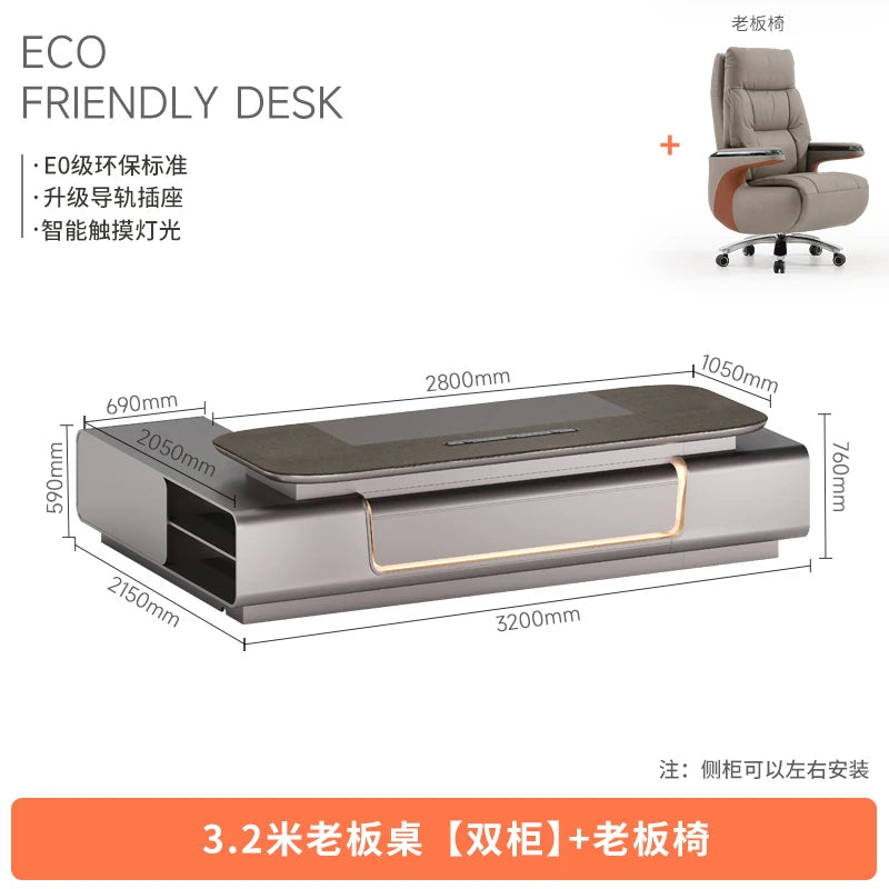 Standing Gaming Office Desk Aesthetic Minimalist Multifunctional Office Desk Nordic Storage Mesa Ordenador Office Furniture
