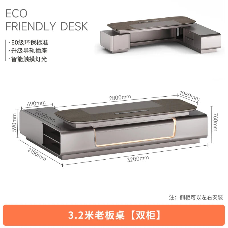 Standing Gaming Office Desk Aesthetic Minimalist Multifunctional Office Desk Nordic Storage Mesa Ordenador Office Furniture