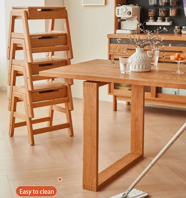 Wooden Ottomans Multifunctional Storage Stools Nordic Rectangular Shoe Changing Stools Living Room Footrests Modern Design