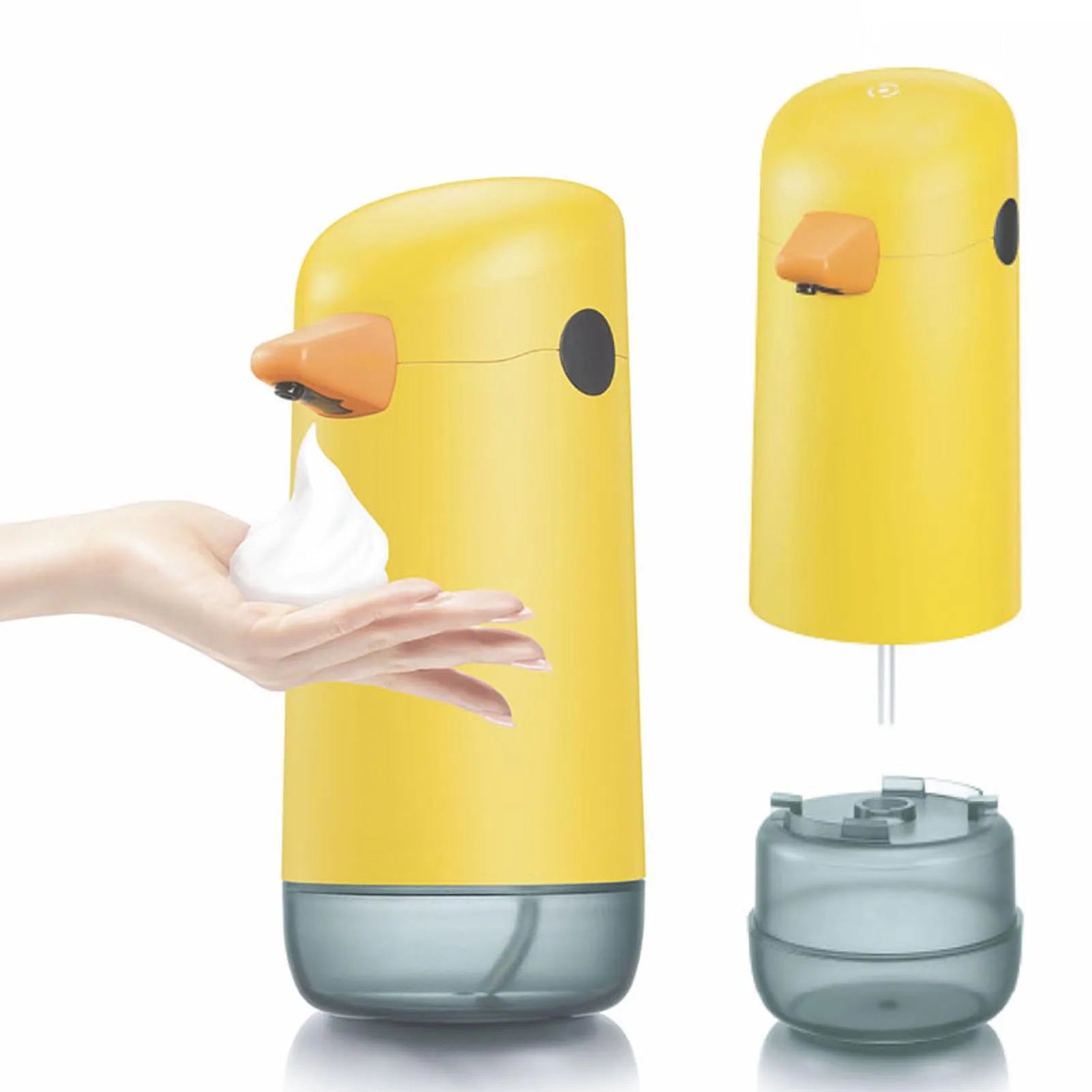 Automatic Soap Dispenser Automatic Soap Dispenser Yellow Duck Cute Touchless Soap Dispenser Visual Liquid Level Battery Powered