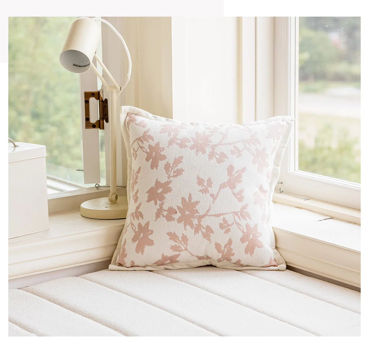 45X45CM French Flower Throw Pillow Cover Modern Nordic Stamping Waist Cushion Cover Decor Home Decorative Pillowcase