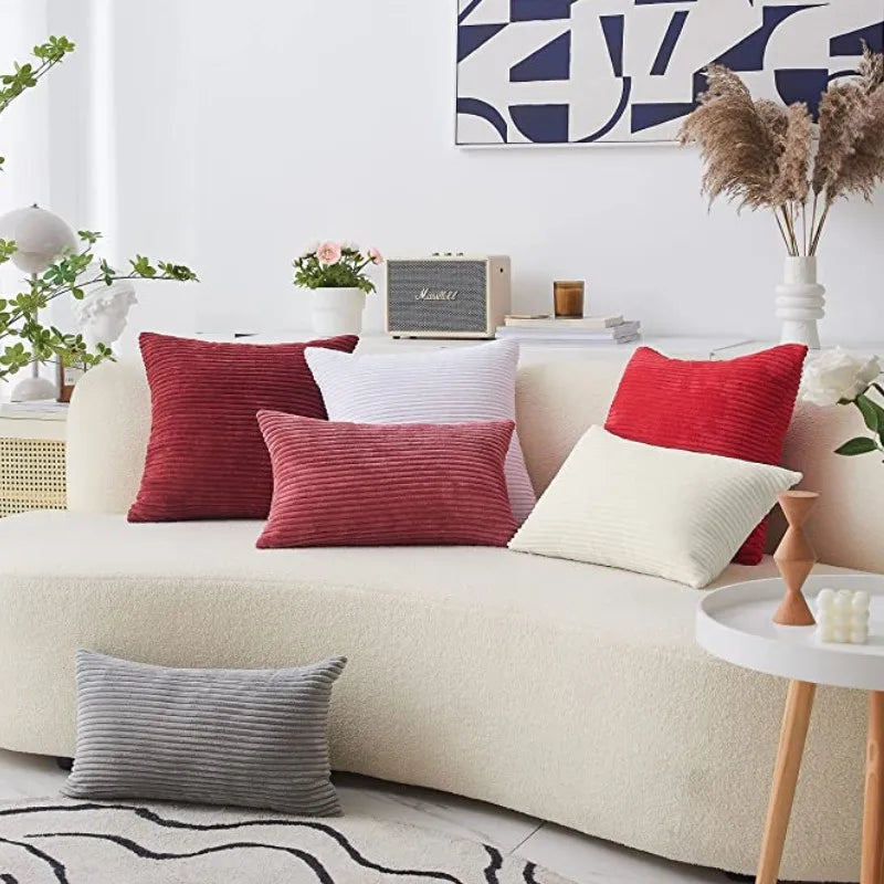 Decorative Throw Pillow Covers Soft Velvet Modern Double-Sided Designs Cushion Cases Boho Farmhouse Fall Pillowcase Home Decor