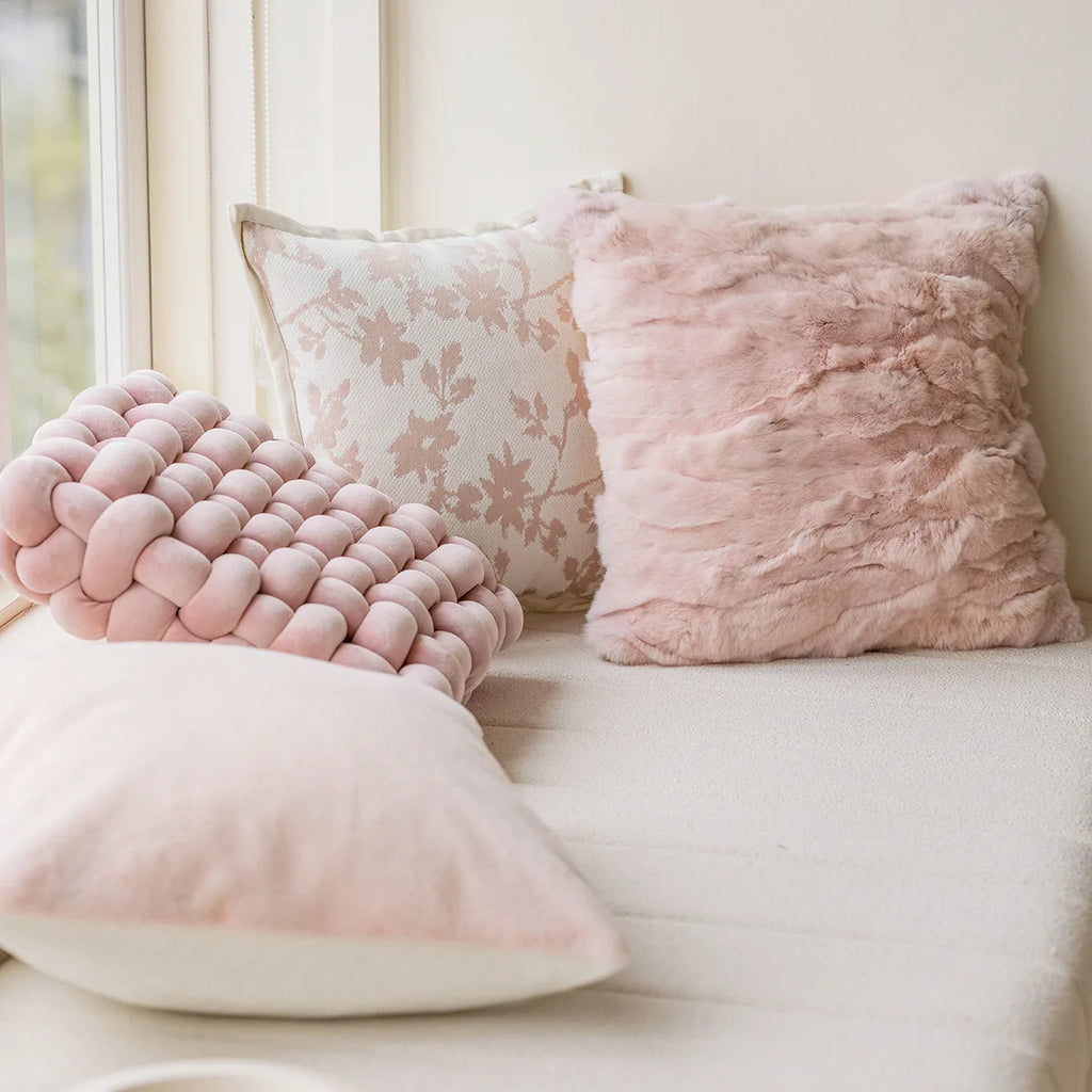 45X45CM French Flower Throw Pillow Cover Modern Nordic Stamping Waist Cushion Cover Decor Home Decorative Pillowcase