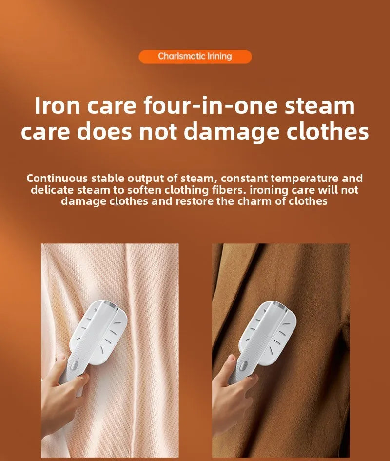 Handheld Steamer Iron USB Portable Mini for Clothes Fast Heating Travel Garment Fabric Press Machine with Handle Home Use