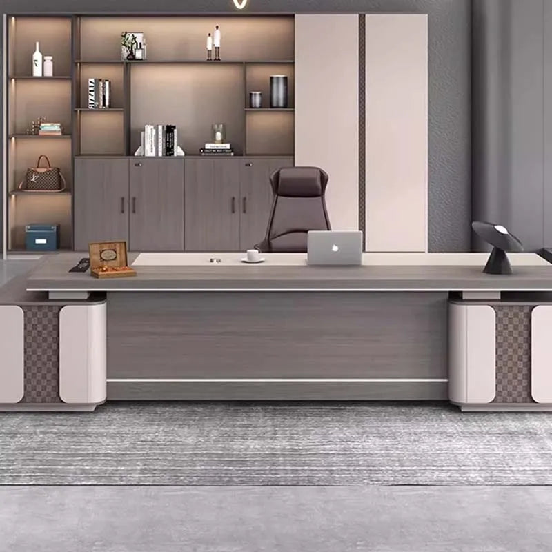 Aesthetic Organizers Office Desk Design Luxury Study Modern Computer Office Desk Minimalist Mesa Ordenador Commercial Furniture