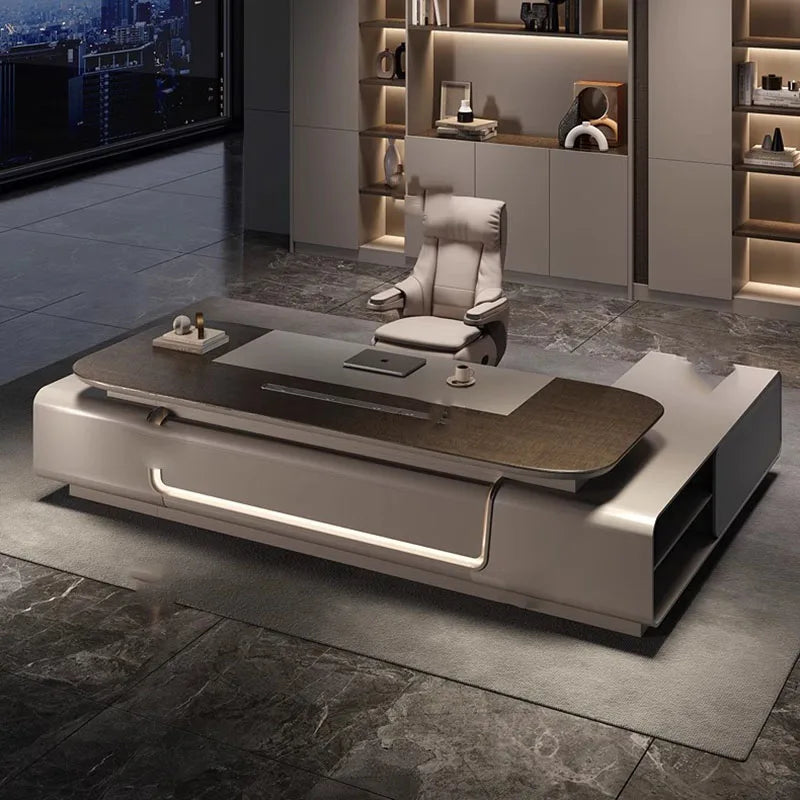 Standing Gaming Office Desk Aesthetic Minimalist Multifunctional Office Desk Nordic Storage Mesa Ordenador Office Furniture