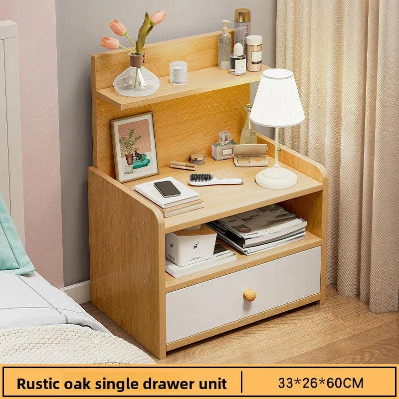 Minimalist Household Goods Bedside Table Wide Small Chest Cabinet Multi-layer Locker With Drawers Small Cabinet