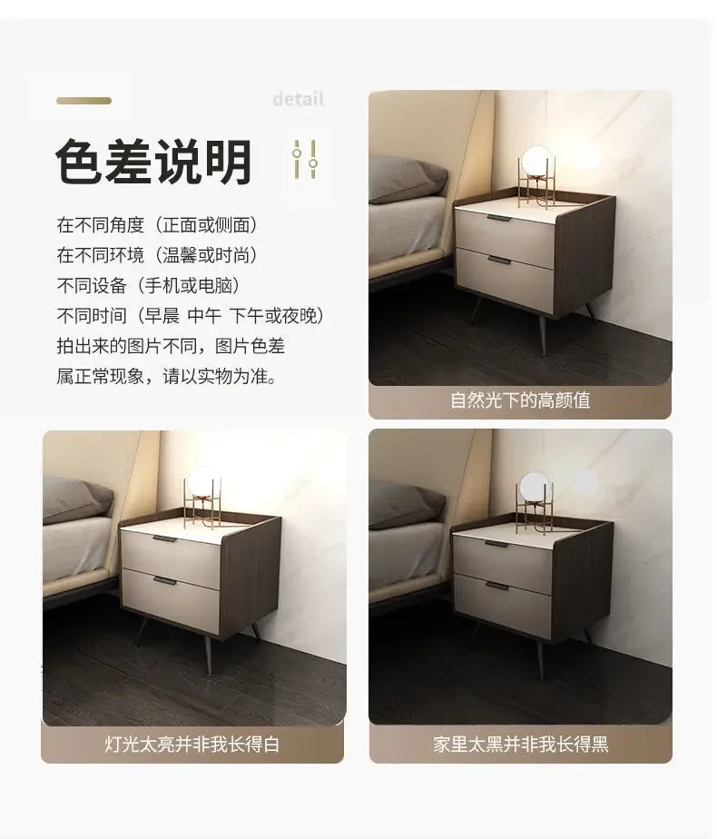 Modern Bedside Cabinet Night Tables Bedroom Bedside Table Storage Bed Side Table Chevet Nightstand Stand Bedsides Room Home