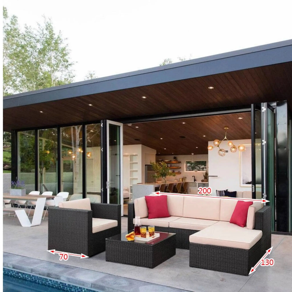 Outdoor Rattan Garden Furniture Sets Sofa Modern Luxury Metal Garden Furniture Sets Storage Table Conjunto Trendy Furniture