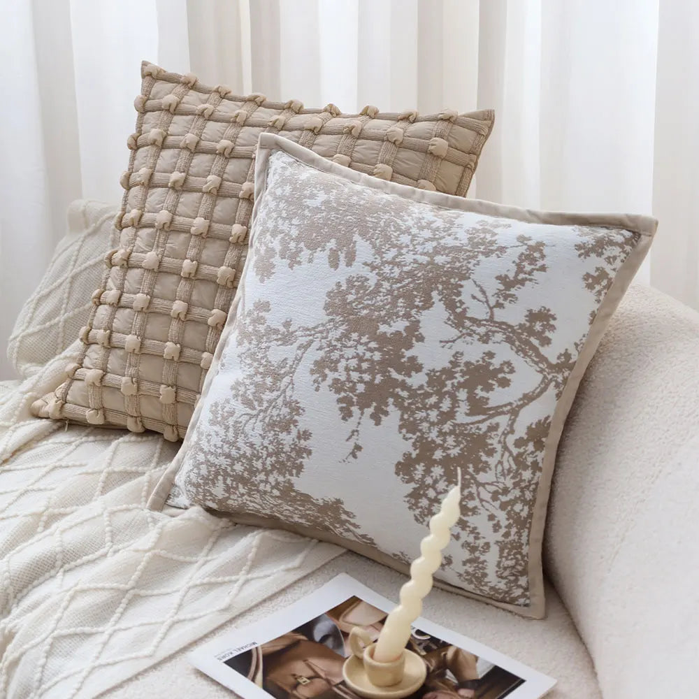 Decorative Printed Cushion Cover Nordic Style Luxury Home Decor 45*45cm Throw Pillow Cover Ins Retro Pillowcase Creative