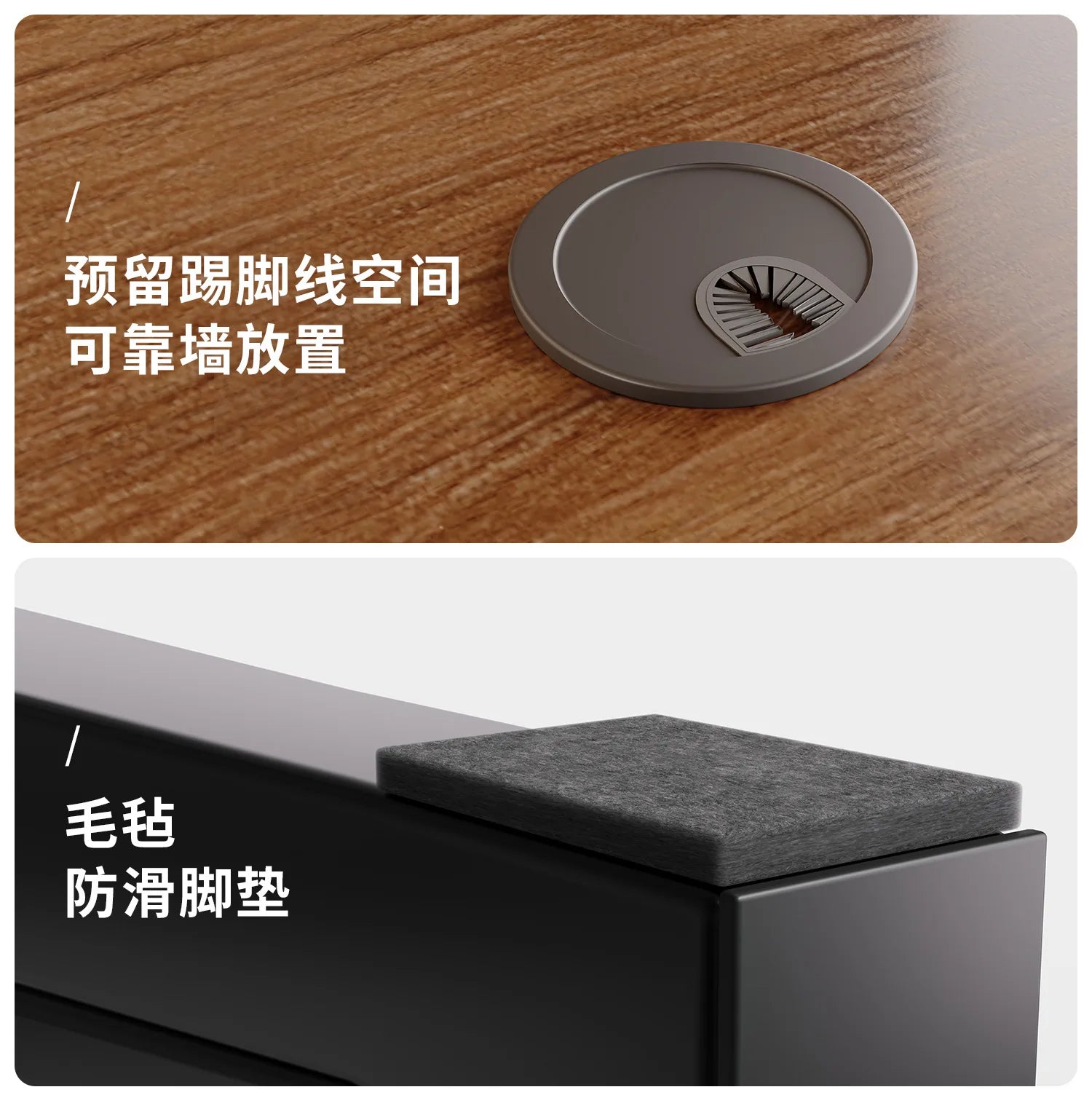 Solid wood computer desk, bedroom, home desktop gaming desk, student learning desk, perforated board desk, bookshelf integrated