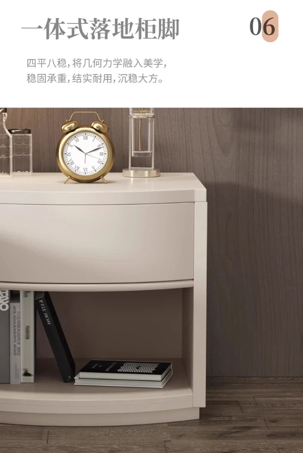 Modern Luxury Bedside Table Design Storage Drawer Simple Aesthetic Nightstands Space Saving Mesa De Noche Bedroom Furniture