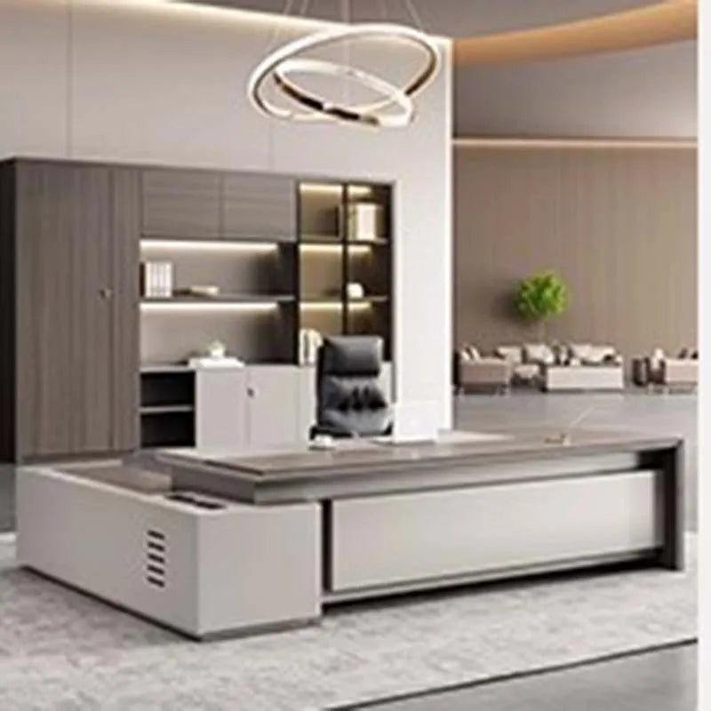 Aesthetic Organizers Office Desk Design Luxury Study Modern Computer Office Desk Minimalist Mesa Ordenador Commercial Furniture